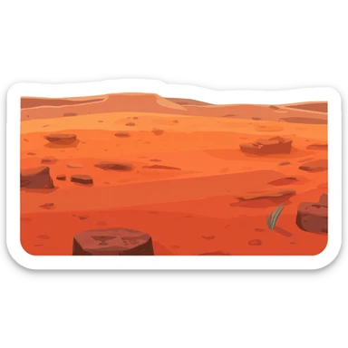 Mars sticker