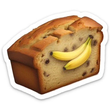 slice of banana bread sticker