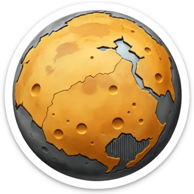 The planet Mercury sticker