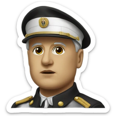 Mussolini sticker