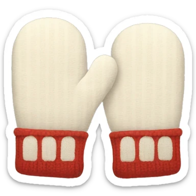 A pair of mittens sticker
