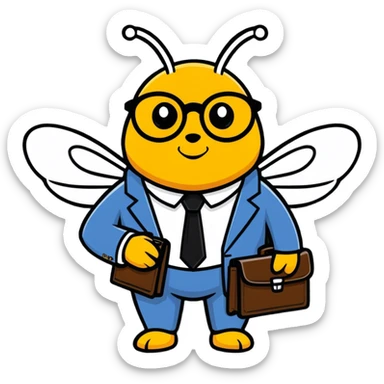 realtor bee  sticker