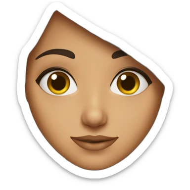 An arab brunette girl l sticker