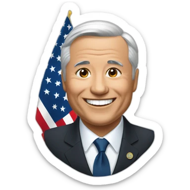 president Tokaev smile sticker