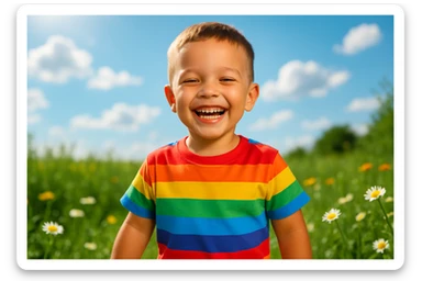 yosh bolani tasvirlab ber  sticker