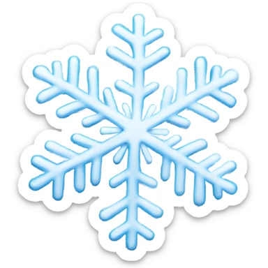 Snowflake sticker