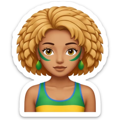 brasil crop top sticker