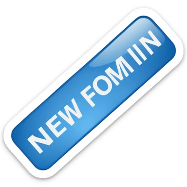 Blue label with white lettering NEW sticker