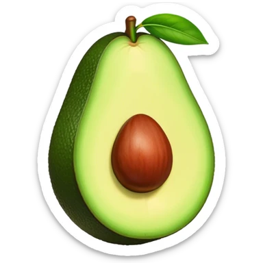 Un aguacate con labios  sticker