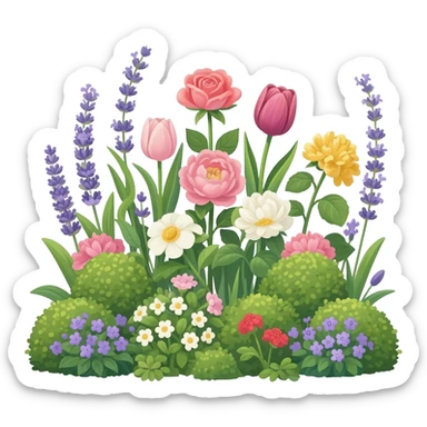 flowers similar to the ones outside bridgerton house sticker