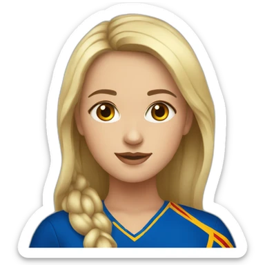 Moldova girl sticker