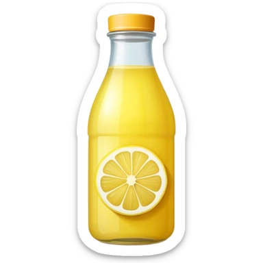 Lemon juice bittled sticker