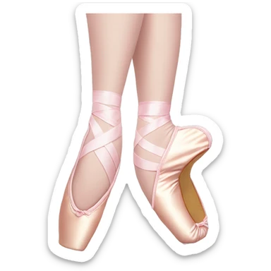 Ballet pointe shoes  sticker