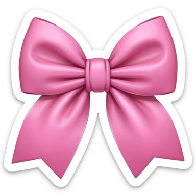 Pink coquette aesthetic bow sticker