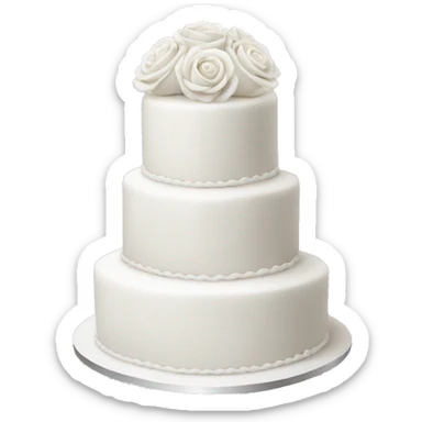 Wedding cake white  sticker