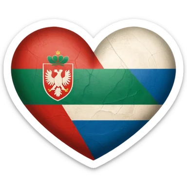 🇧🇬 and 🇬🇷 combined heart sticker
