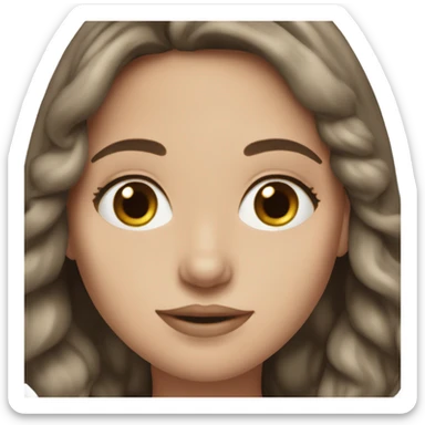 Single Jewish white girl brunette sticker