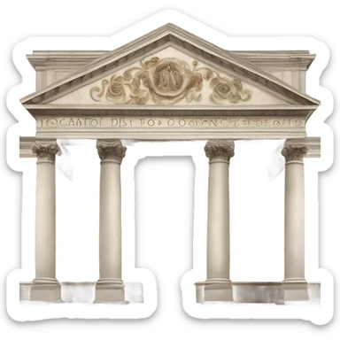 teatro farnese di parma esterno sticker