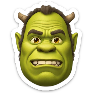 Shrek ogre sticker
