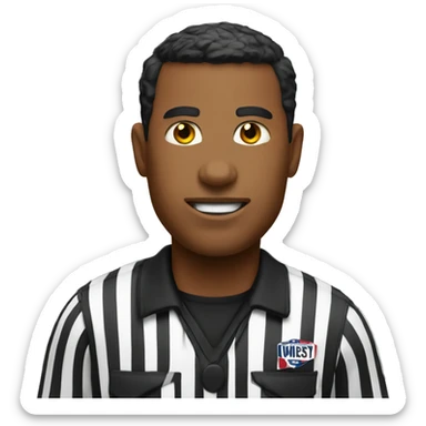 american football referee sticker