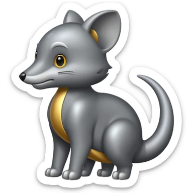 
animal iron tail sticker