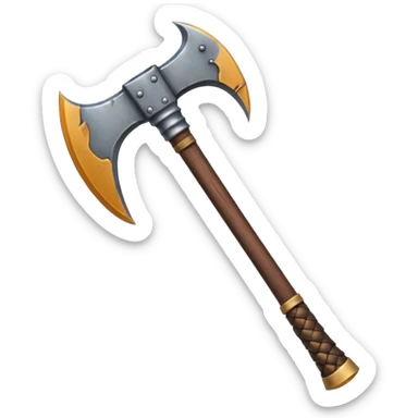 barbarian axe sticker