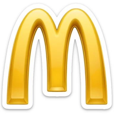 mcdonalds logo sticker