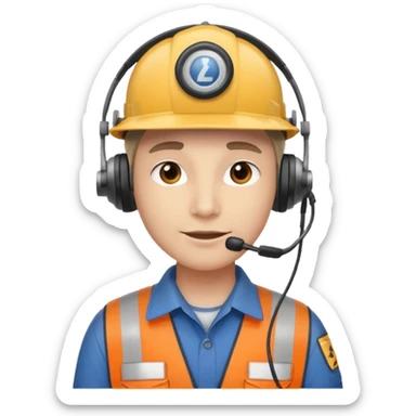 Dispatch department worker  sticker