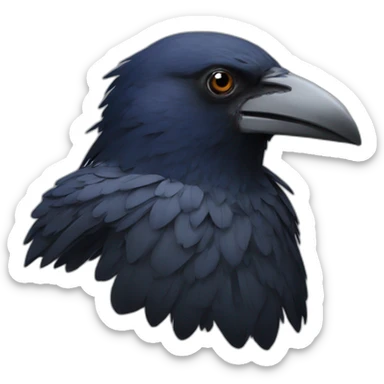 Corbeau  avec marquer cf sticker