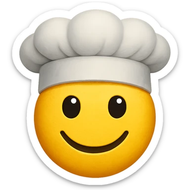 emoji with chef hat sticker