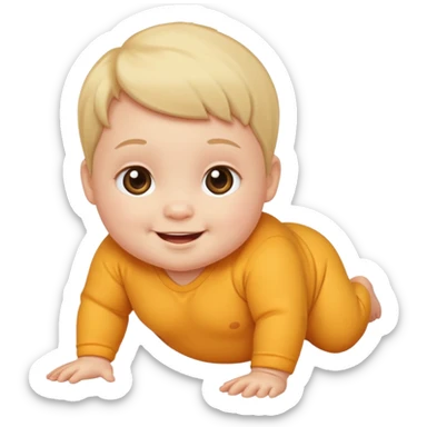 
bebe gatiando sticker