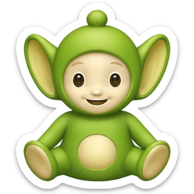 teletubby green sticker