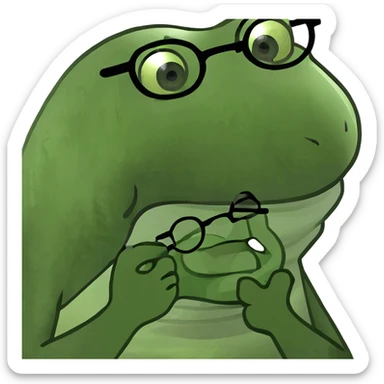 Face biting lip sticker