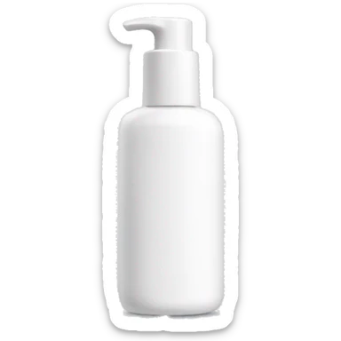 White Skincare bottle sticker