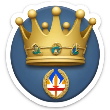 Guam seal with crown sticker