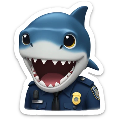 Police Shark sticker