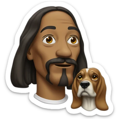 snoop dog with a blunt sticker