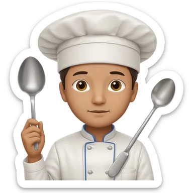  man Chef with Spoon sticker