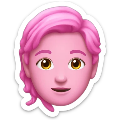 pink unlazy fun sticker