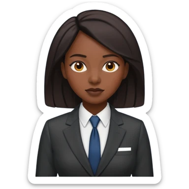 black queen with suit sticker