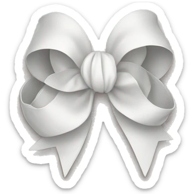 white bow sticker