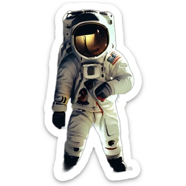 moon landing sticker