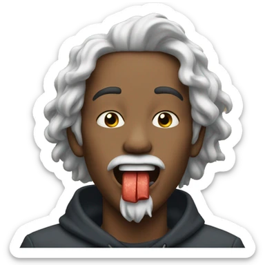 kai cenat with a blunt in his mouth sticker