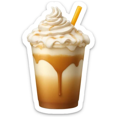 Caramel frappe sticker