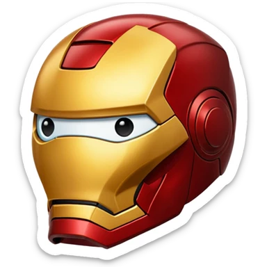 Generate a ironman emoj sticker