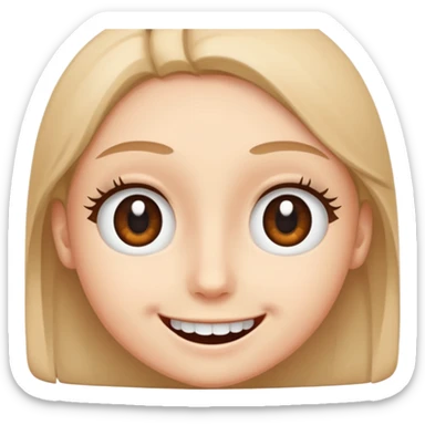 Una cara con estos ojos 😵 y está sonrisa 🥴 sticker