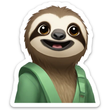 Sloth with GG  sticker