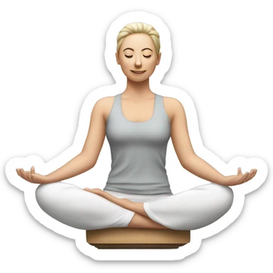 The reformer simulator for yoga  sticker