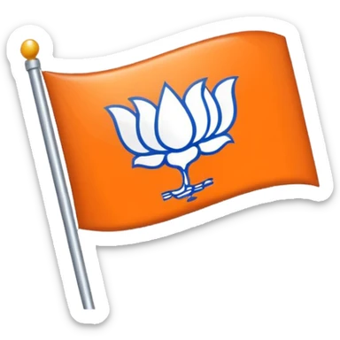 Politics username name with bjp flag sticker