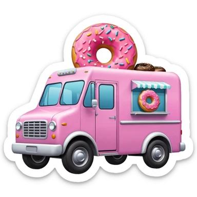 amazing donut truck sticker